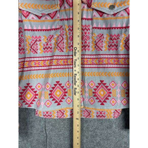Savanna Jane Shacket Women's Large Aztec Southwest Button Up - Picture 9 of 10